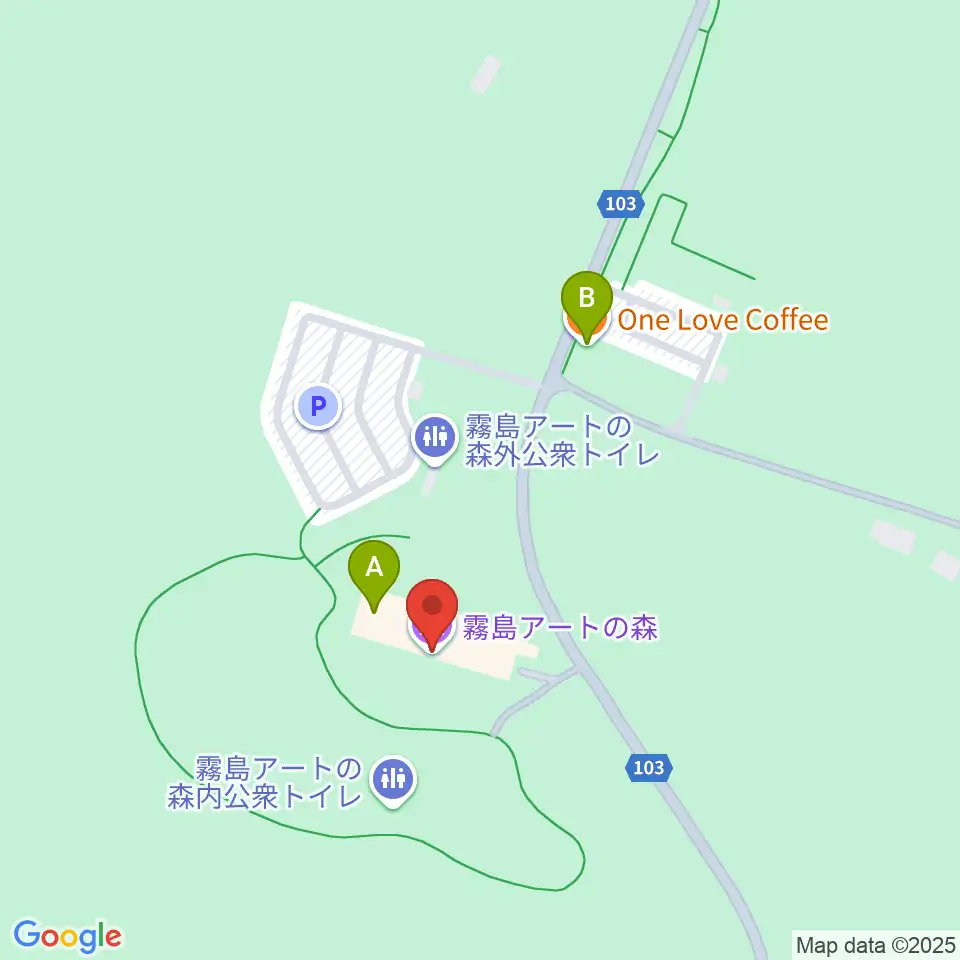 霧島アートの森周辺のカフェ一覧地図