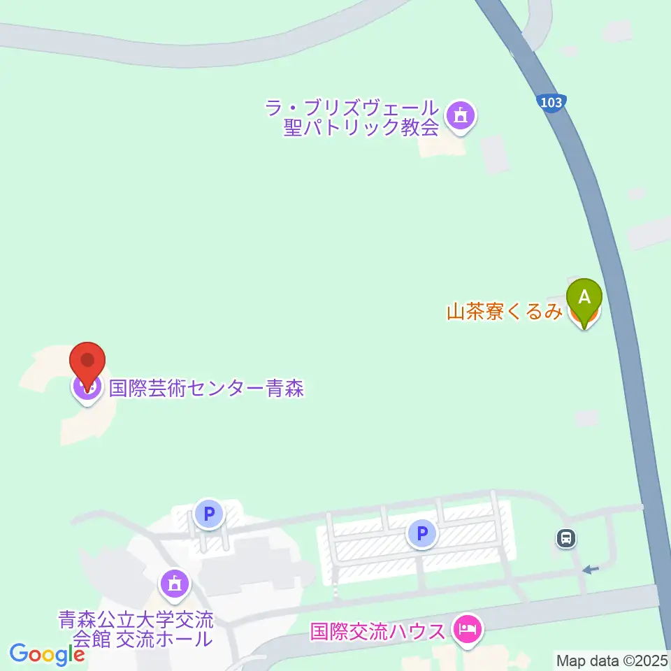 国際芸術センター青森（ACAC）周辺のカフェ一覧地図