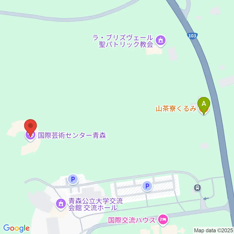 国際芸術センター青森（ACAC）周辺のカフェ一覧地図