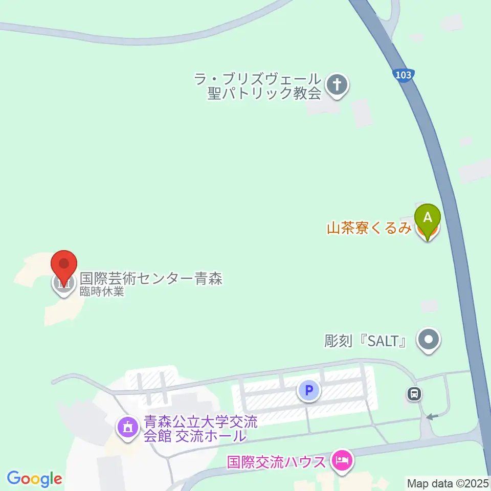 国際芸術センター青森（ACAC）周辺のカフェ一覧地図