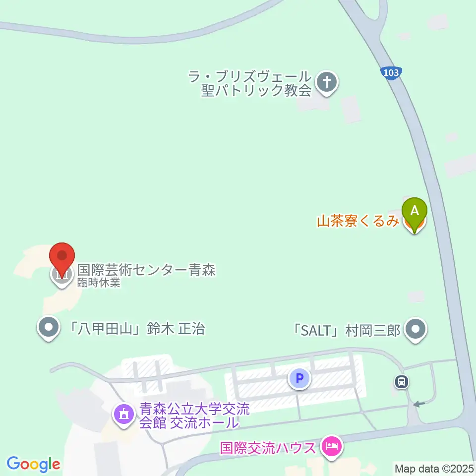 国際芸術センター青森（ACAC）周辺のカフェ一覧地図