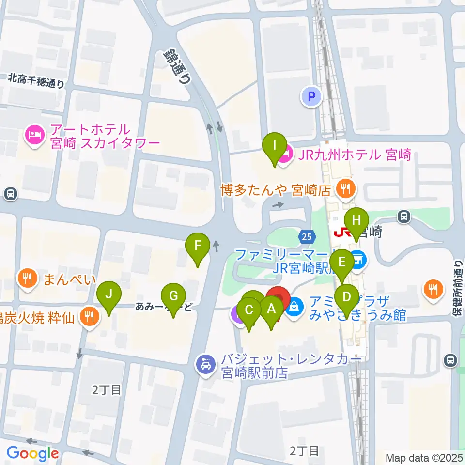 ワンダーアティックシネマ周辺のカフェ一覧地図