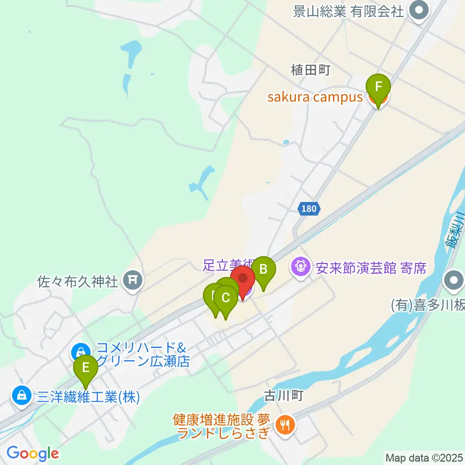 足立美術館周辺のカフェ一覧地図