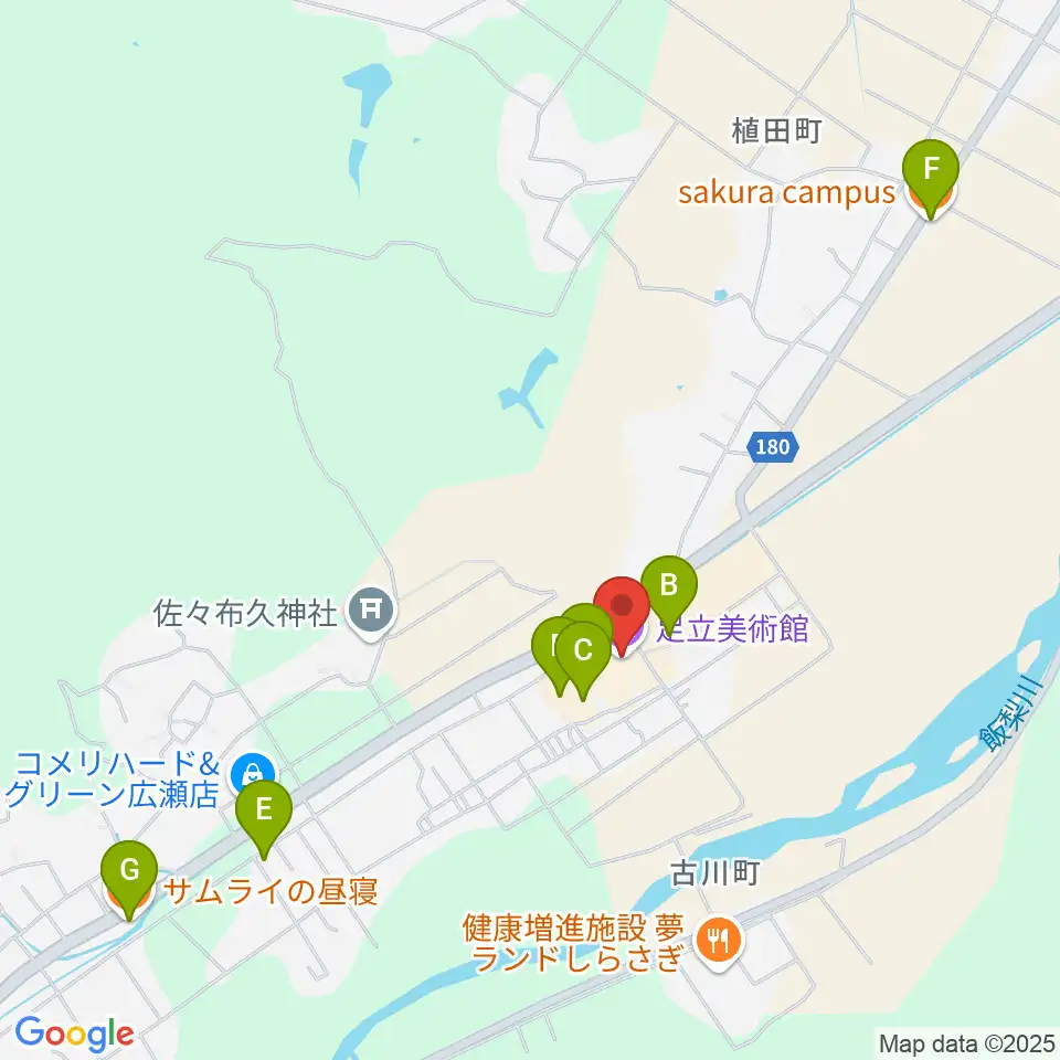 足立美術館周辺のカフェ一覧地図