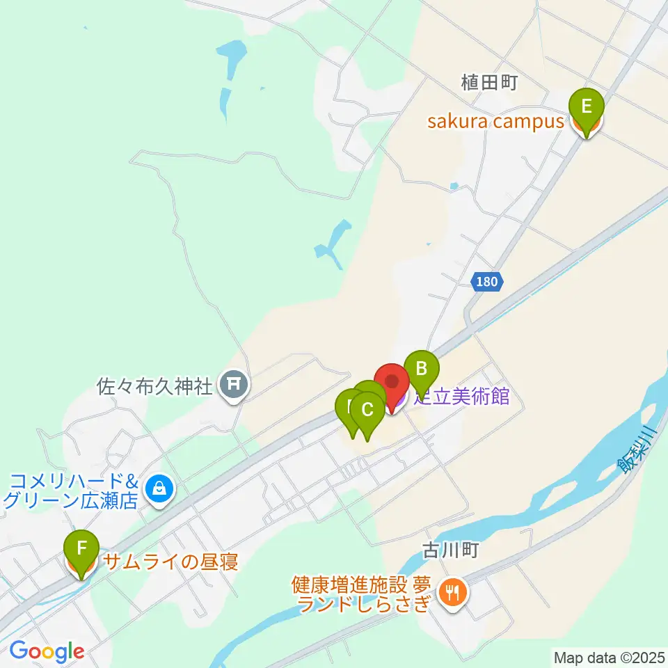 足立美術館周辺のカフェ一覧地図