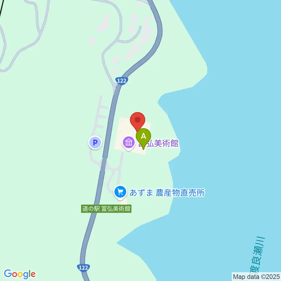 富弘美術館周辺のカフェ一覧地図