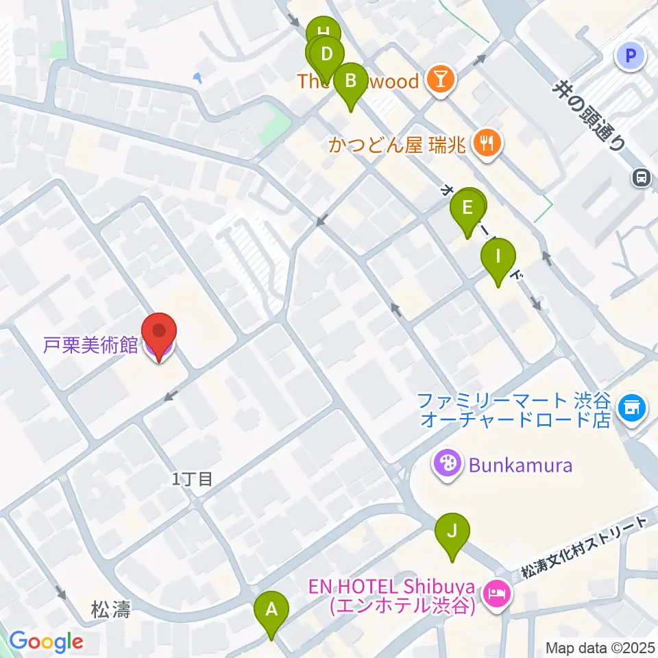 戸栗美術館周辺のカフェ一覧地図