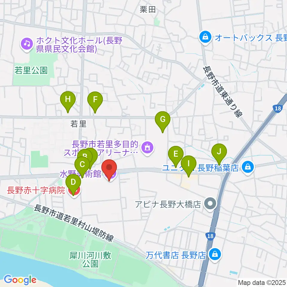 水野美術館周辺のカフェ一覧地図