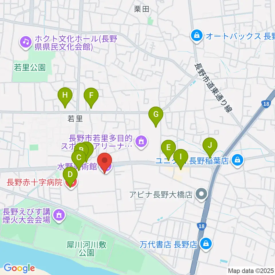 水野美術館周辺のカフェ一覧地図