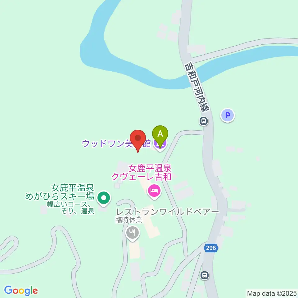 ウッドワン美術館周辺のカフェ一覧地図