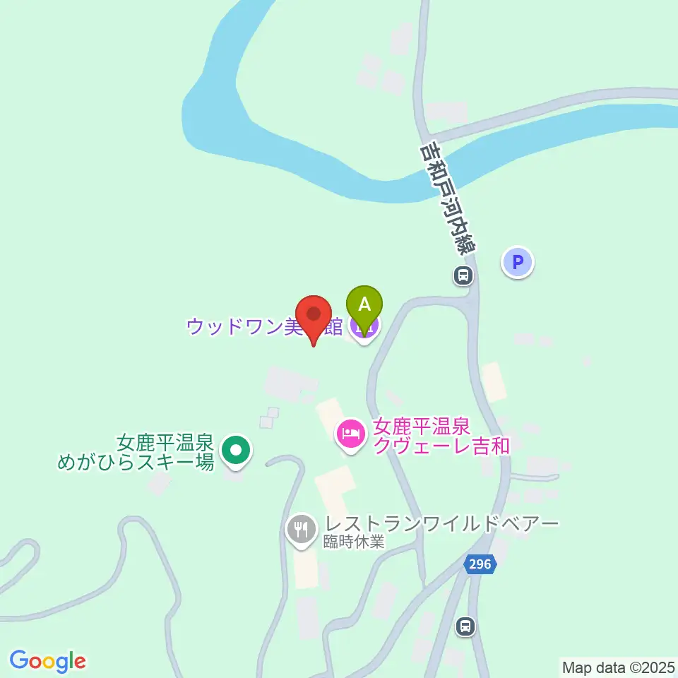 ウッドワン美術館周辺のカフェ一覧地図
