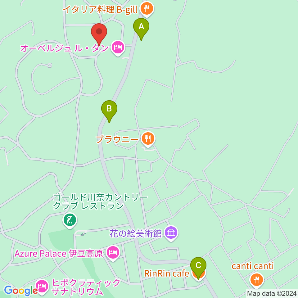 池田20世紀美術館 周辺のカフェ一覧地図