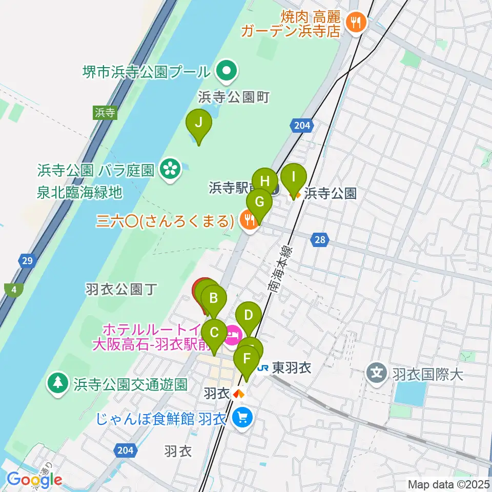 小林美術館周辺のカフェ一覧地図
