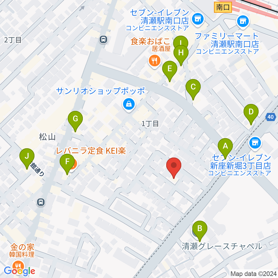 Studio Win周辺のカフェ一覧地図