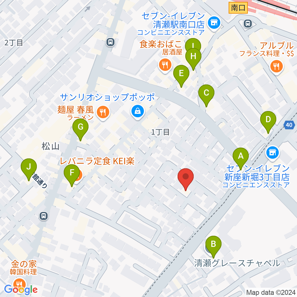 Studio Win周辺のカフェ一覧地図