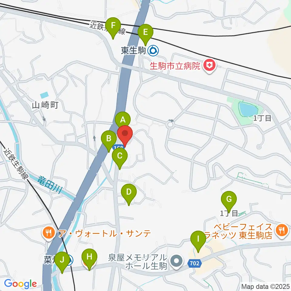 ZICO STUDIO周辺のカフェ一覧地図