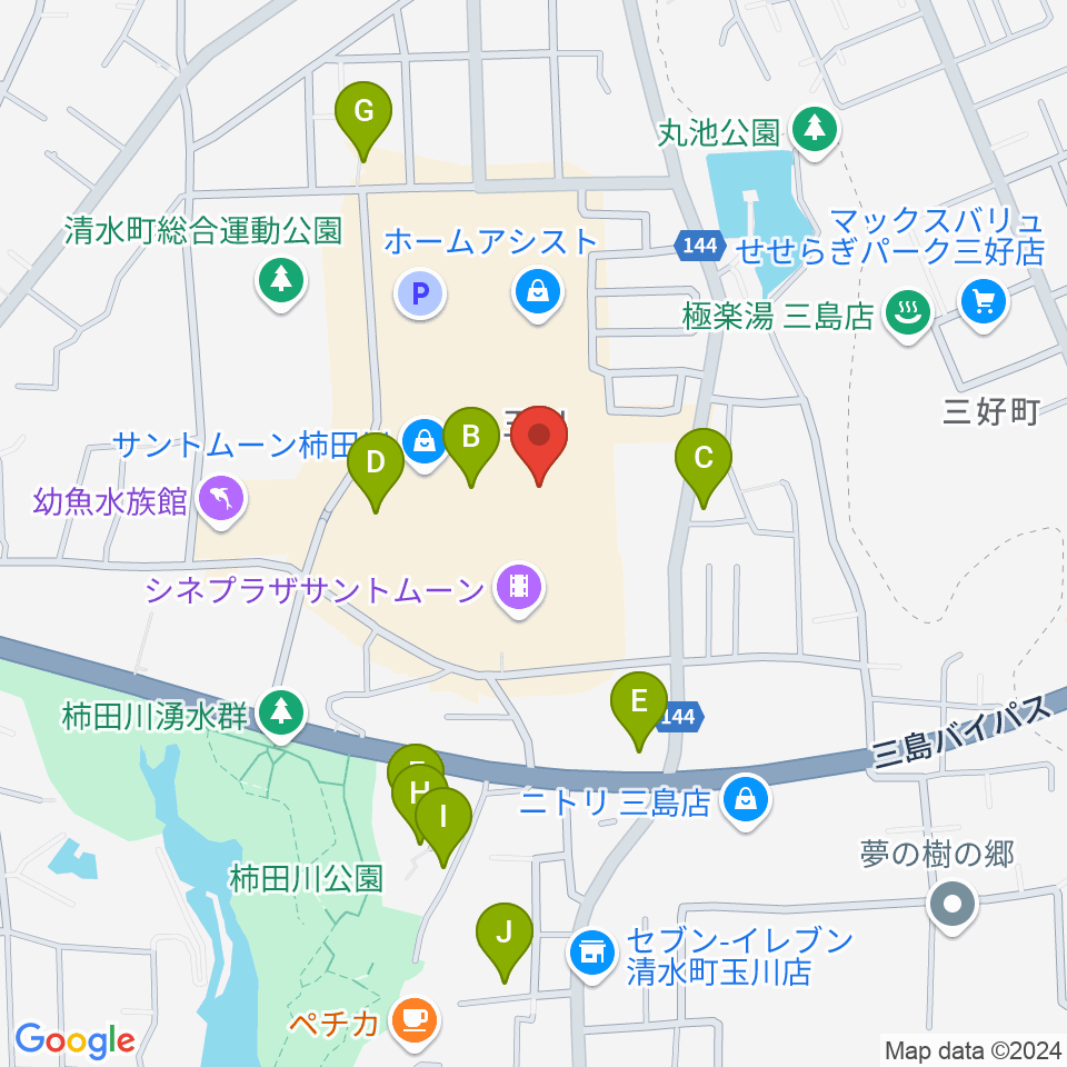 シネプラザサントムーン周辺のカフェ一覧地図