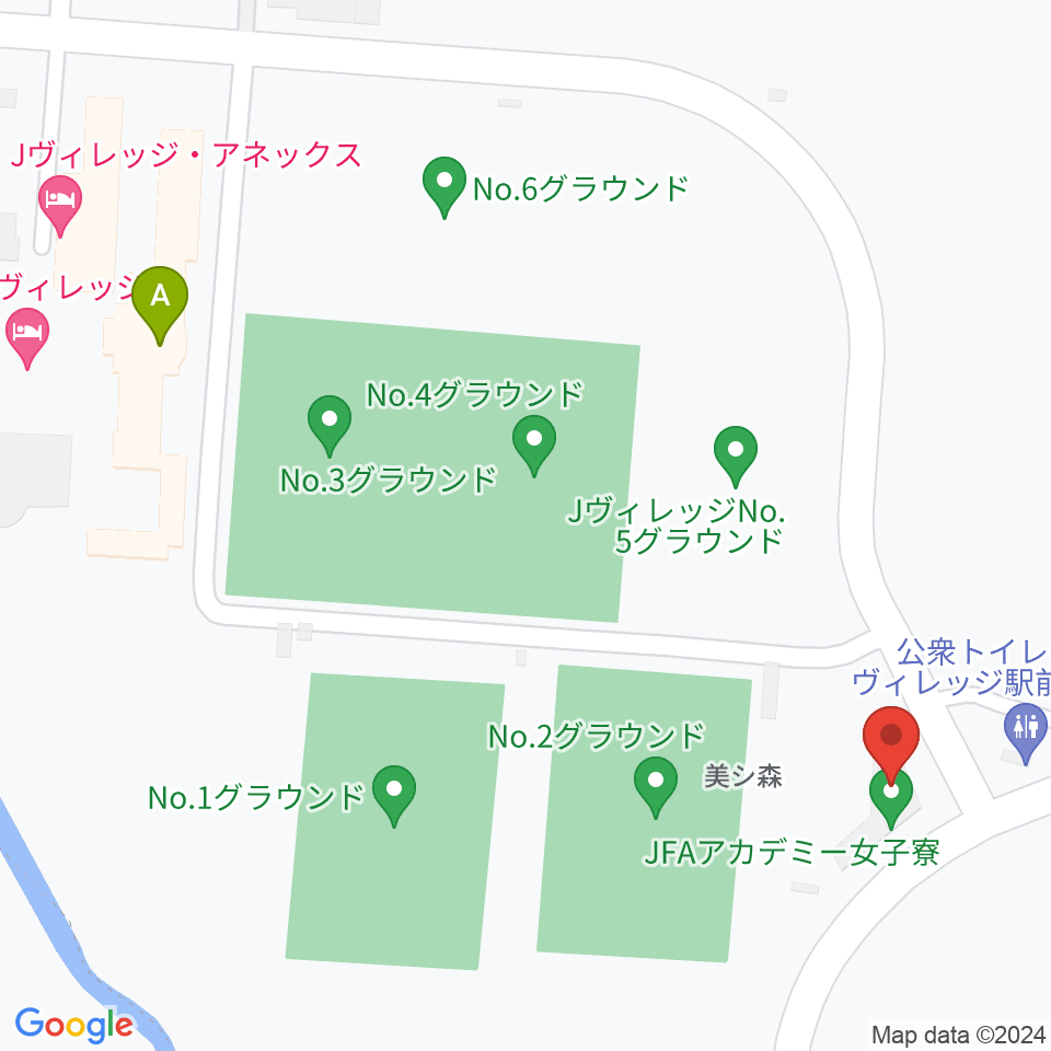 Jヴィレッジ周辺のカフェ一覧地図