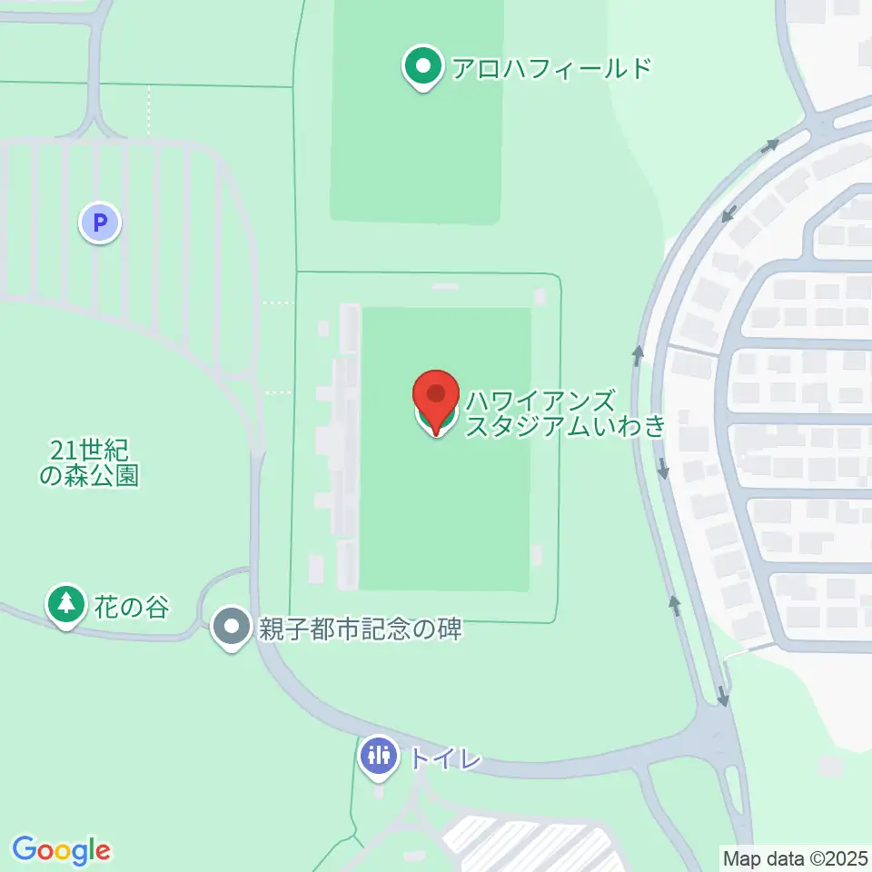 ハワイアンズスタジアムいわき周辺のカフェ一覧地図