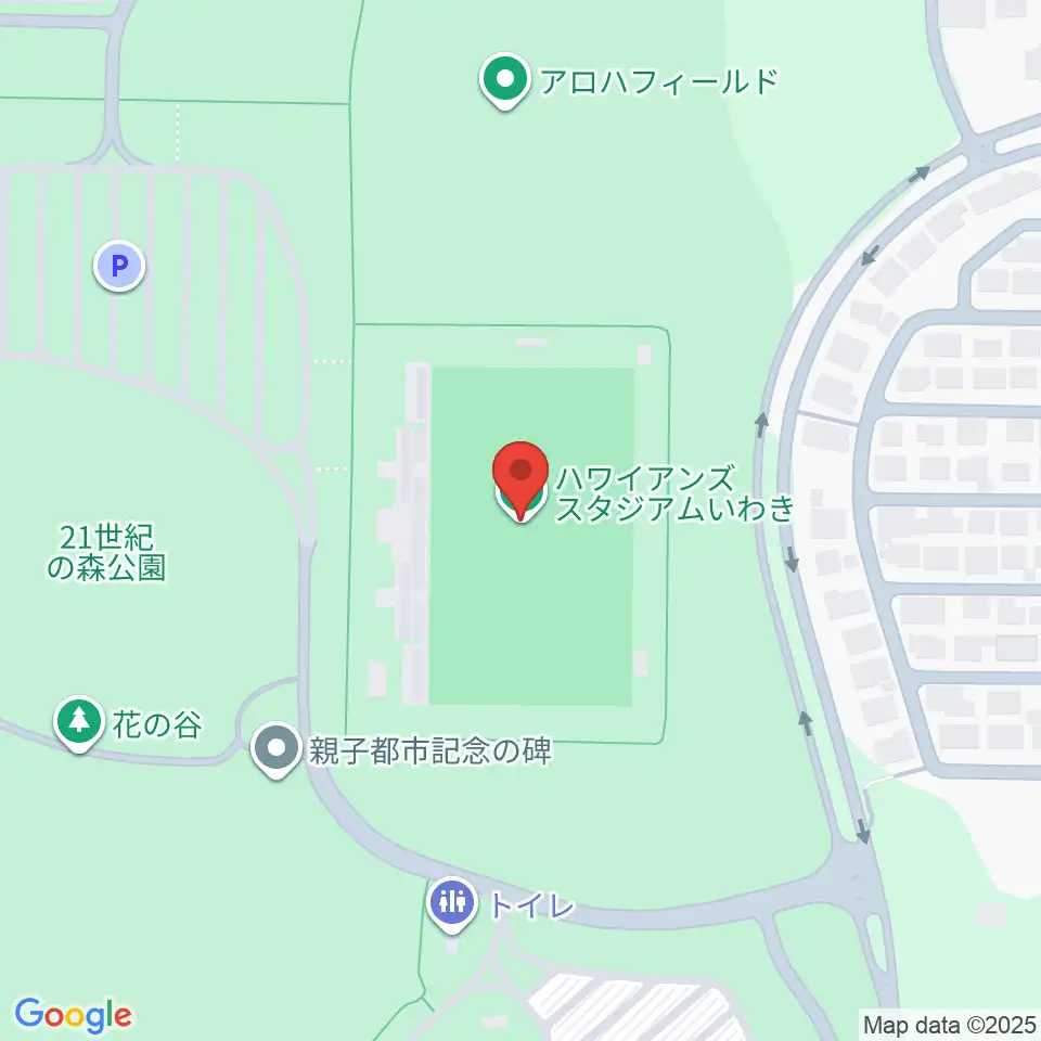 ハワイアンズスタジアムいわき周辺のカフェ一覧地図