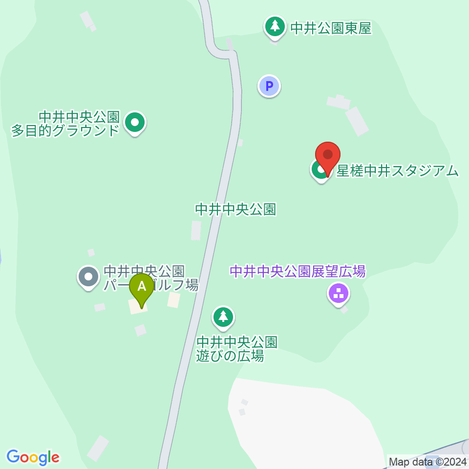 星槎中井スタジアム 中井町中央公園野球場周辺のカフェ一覧地図