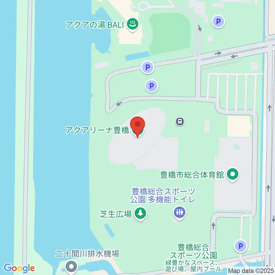 アクアアリーナ豊橋周辺のカフェ一覧地図