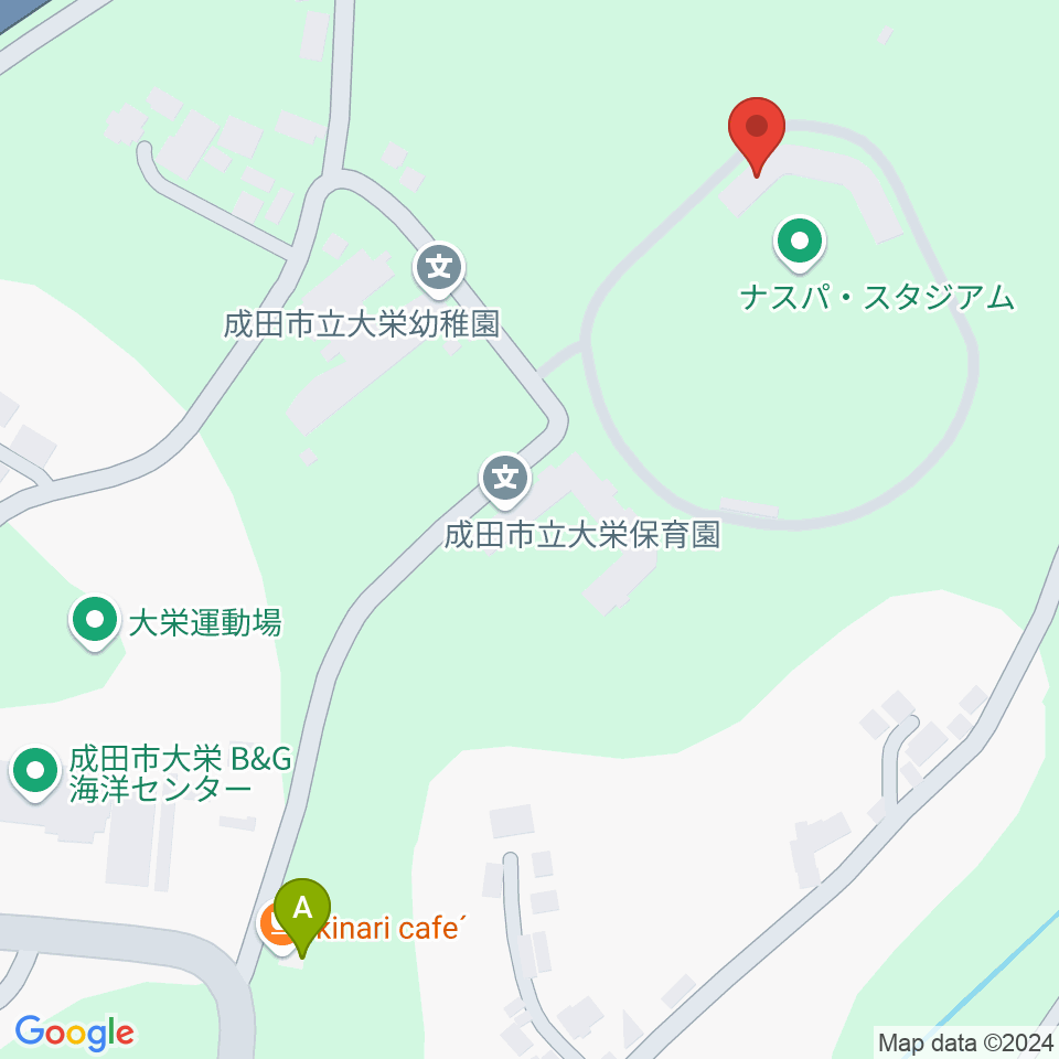 ナスパ・スタジアム 大栄野球場周辺のカフェ一覧地図