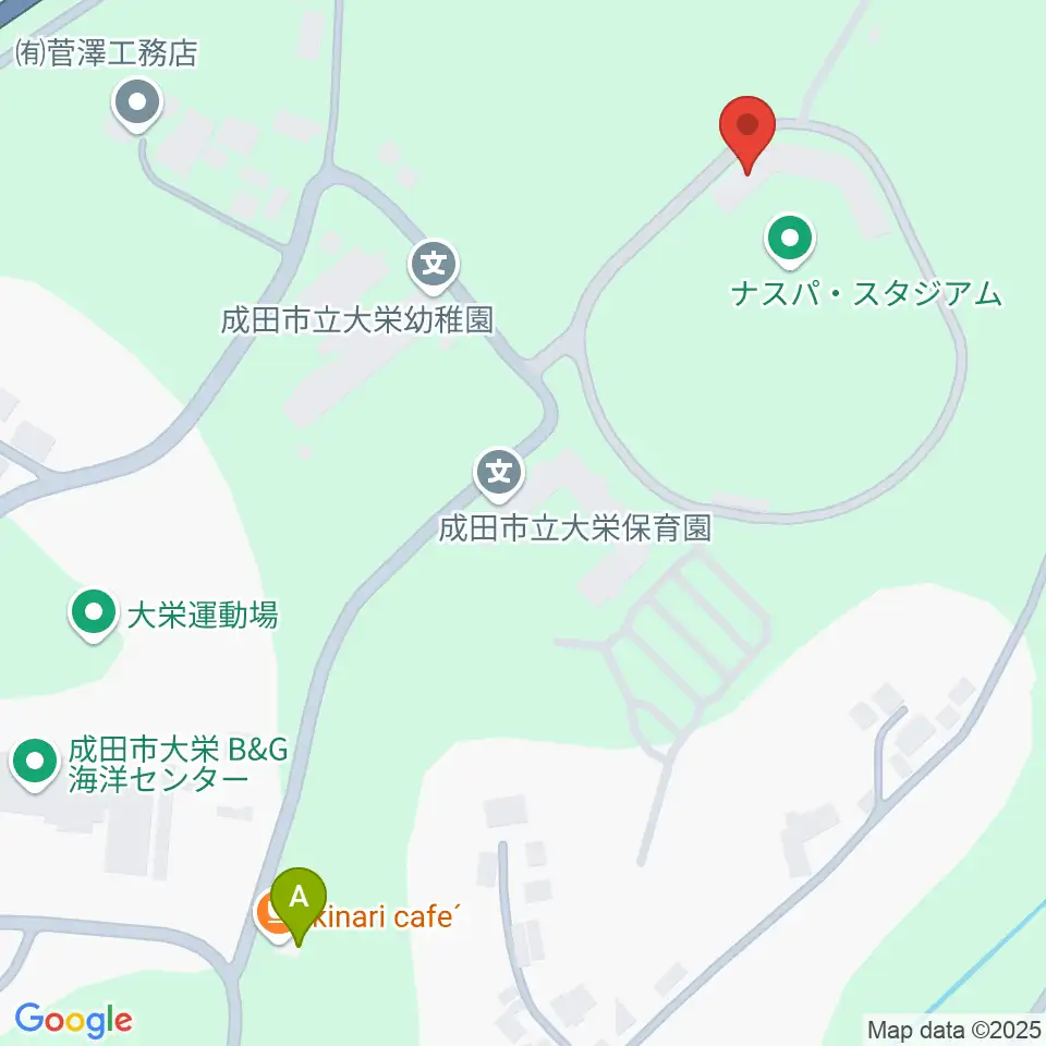 ナスパ・スタジアム 大栄野球場周辺のカフェ一覧地図