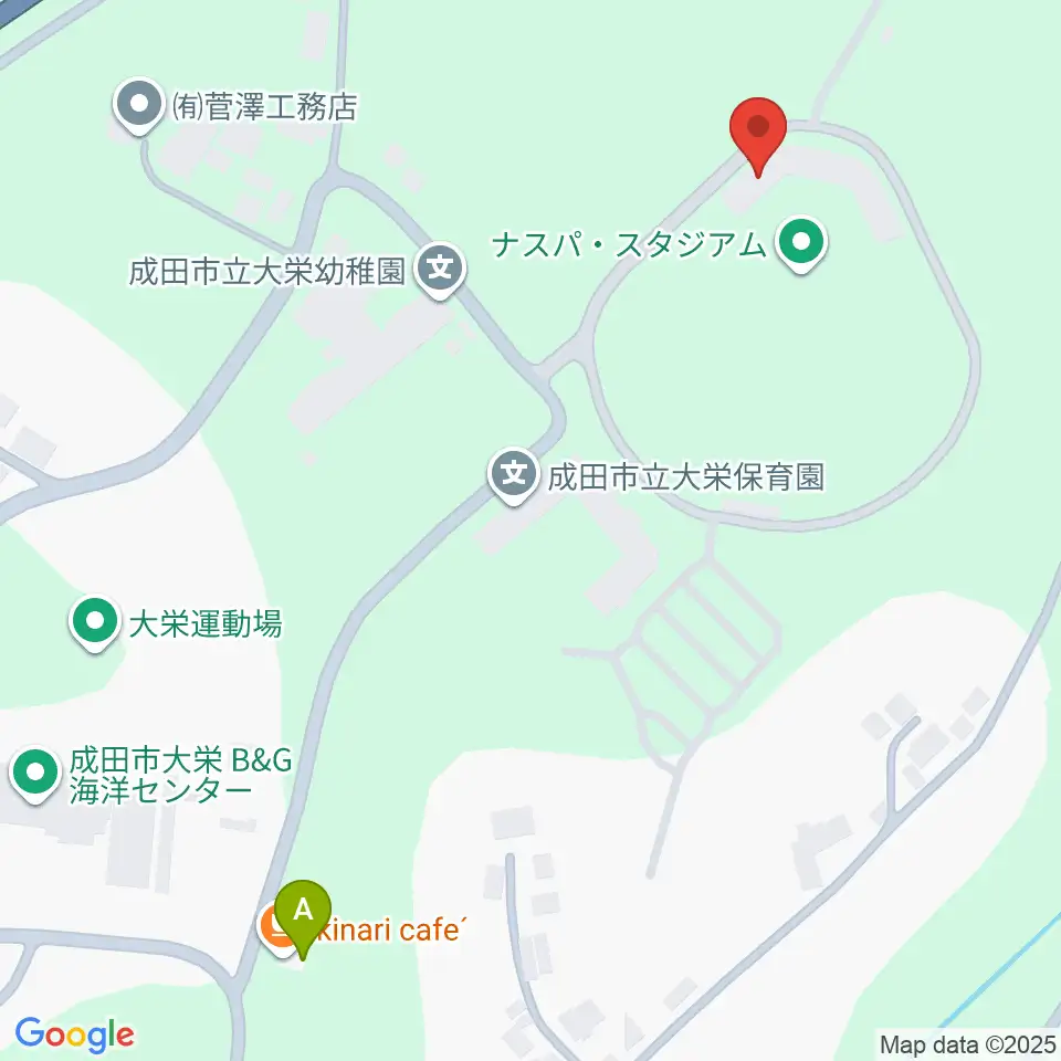 ナスパ・スタジアム 大栄野球場周辺のカフェ一覧地図