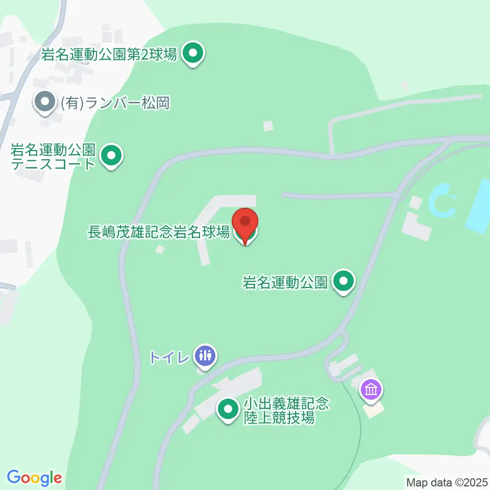 長嶋茂雄記念岩名球場周辺のカフェ一覧地図