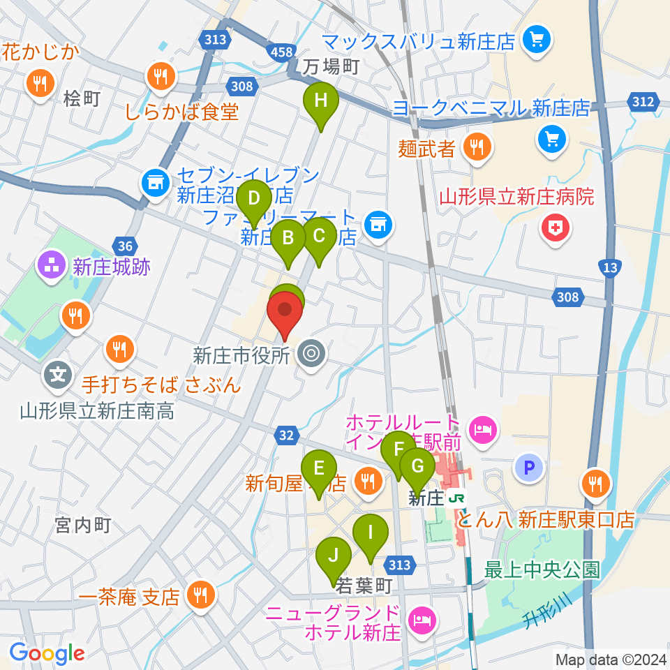 あすラジ周辺のカフェ一覧地図