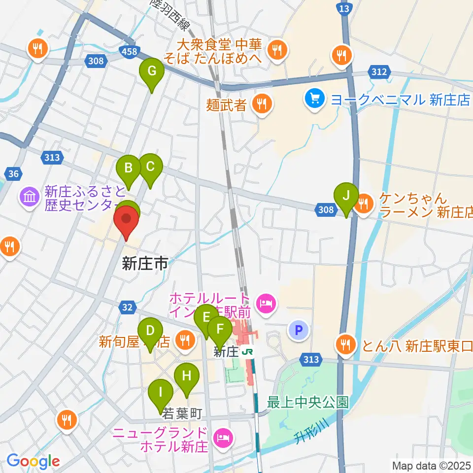 あすラジ周辺のカフェ一覧地図