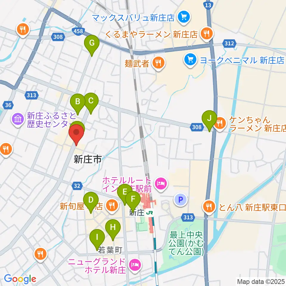 あすラジ周辺のカフェ一覧地図