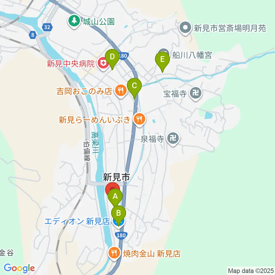 新見文化交流館（まなび広場にいみ）周辺のカフェ一覧地図