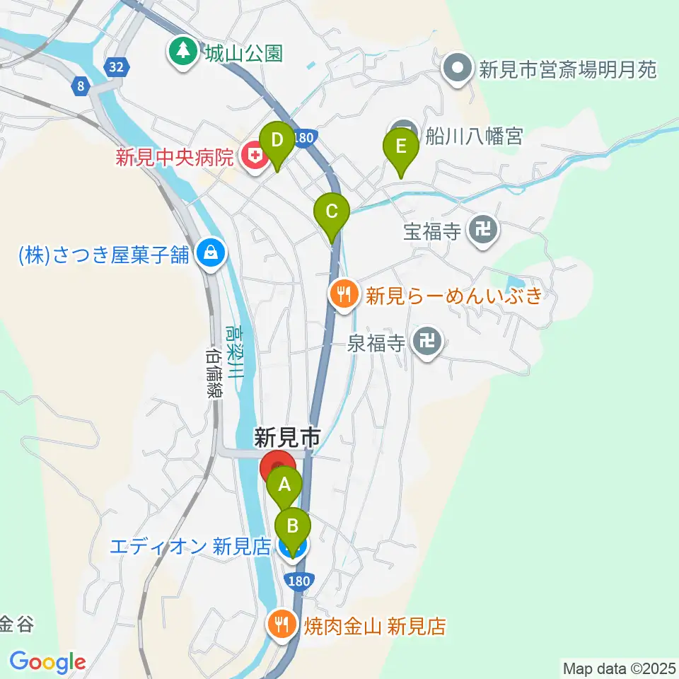 新見文化交流館（まなび広場にいみ）周辺のカフェ一覧地図