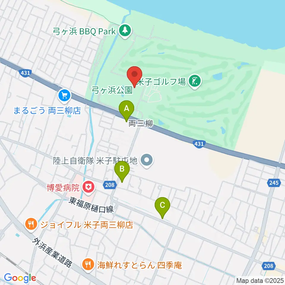 鳥取県立武道館周辺のカフェ一覧地図