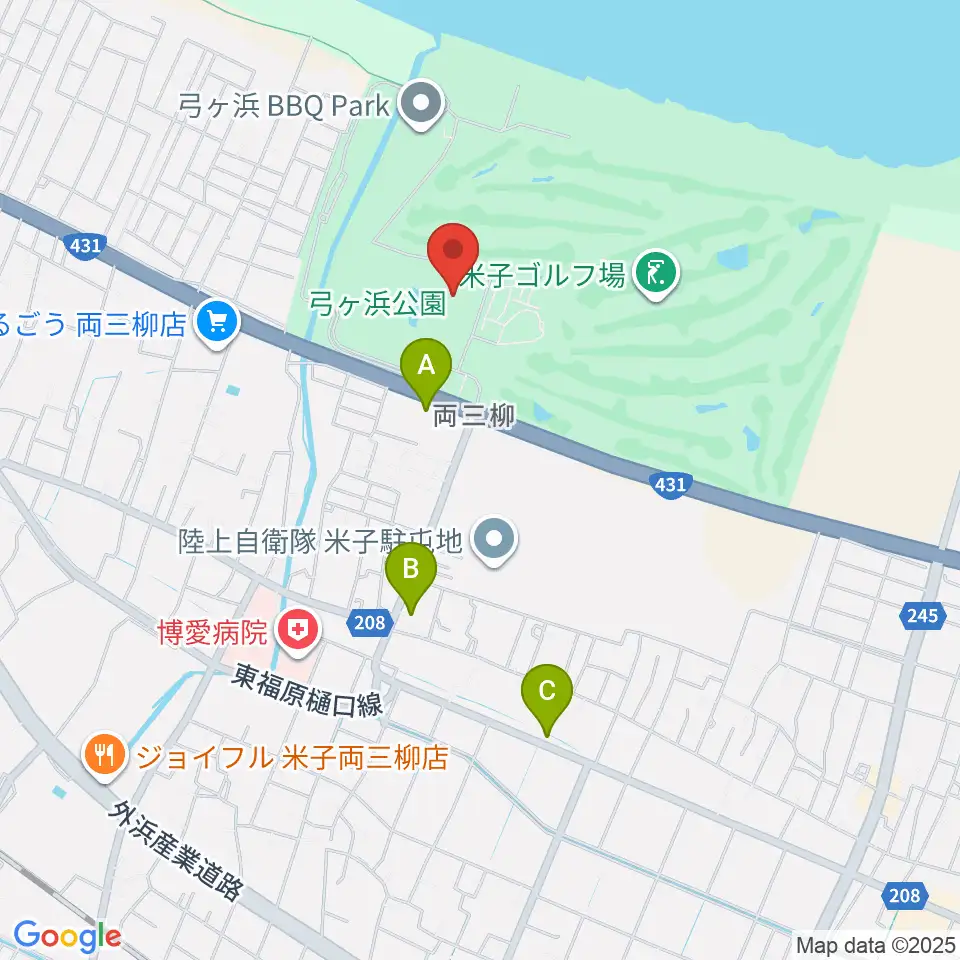 鳥取県立武道館周辺のカフェ一覧地図