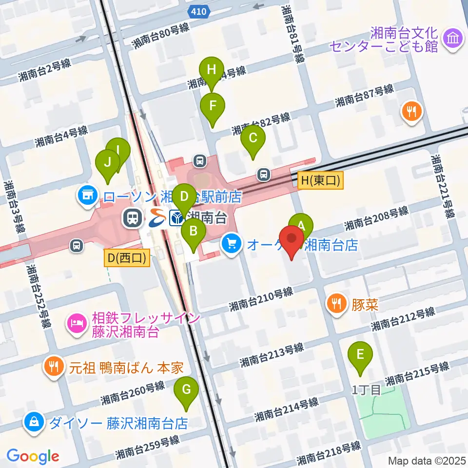 STUDIO JAMJAM周辺のカフェ一覧地図