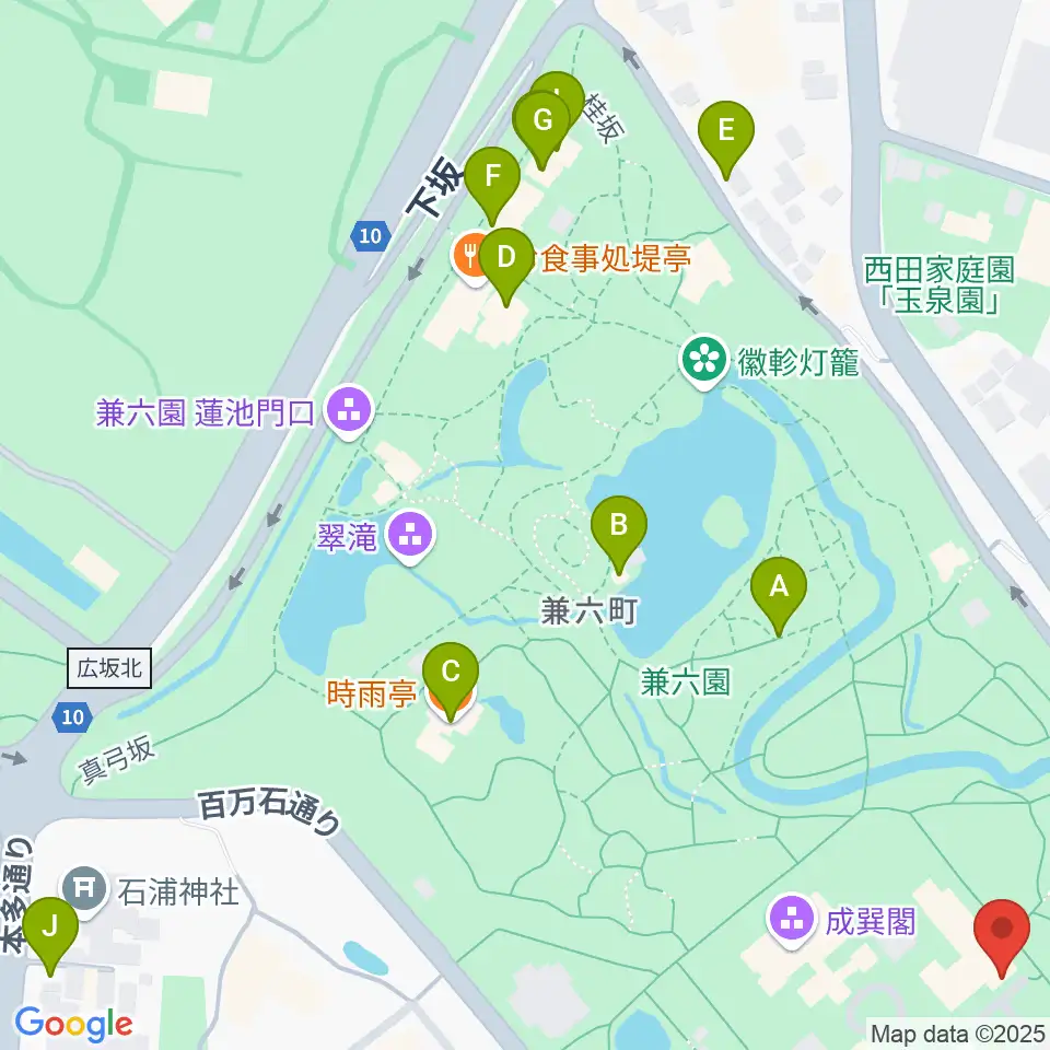 いしかわ生活工芸ミュージアム周辺のカフェ一覧地図