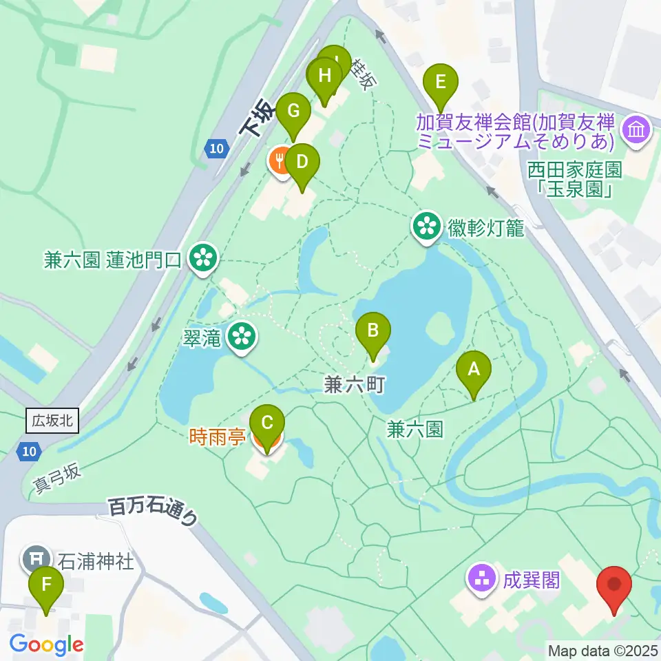 いしかわ生活工芸ミュージアム周辺のカフェ一覧地図