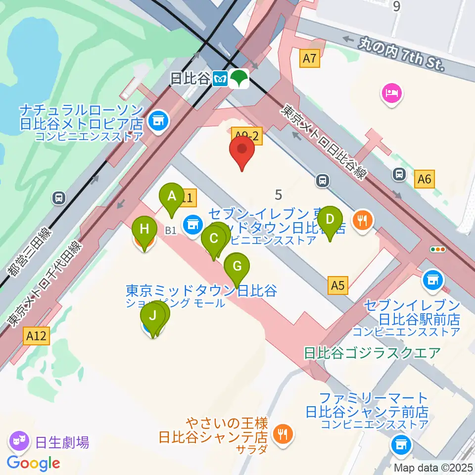 ベヒシュタイン・セントラム 東京周辺のカフェ一覧地図