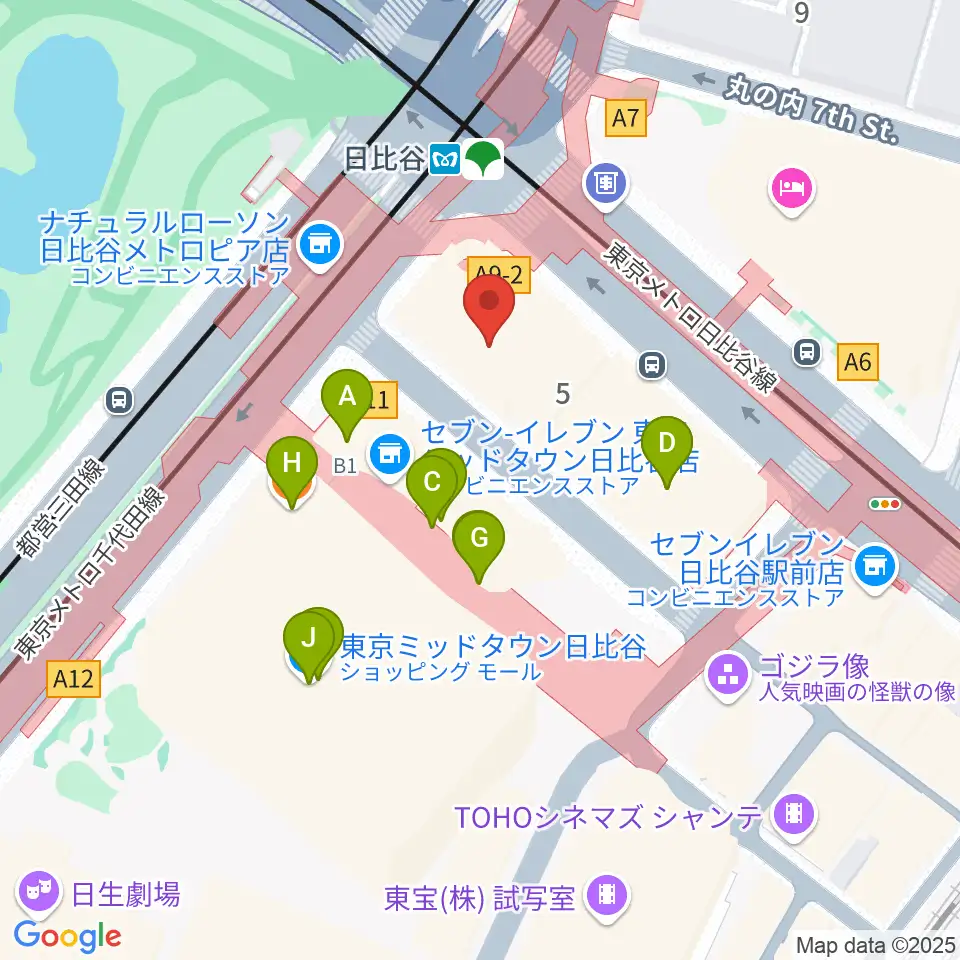 ベヒシュタイン・セントラム 東京周辺のカフェ一覧地図