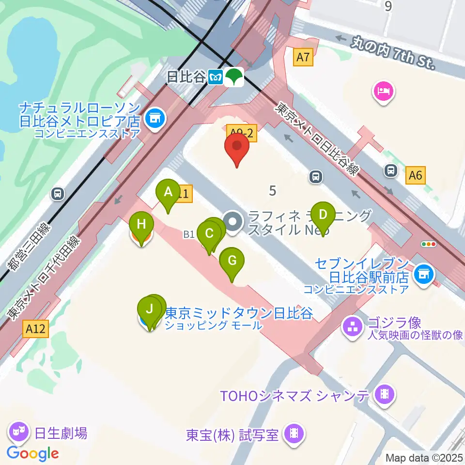 ベヒシュタイン・セントラム 東京周辺のカフェ一覧地図