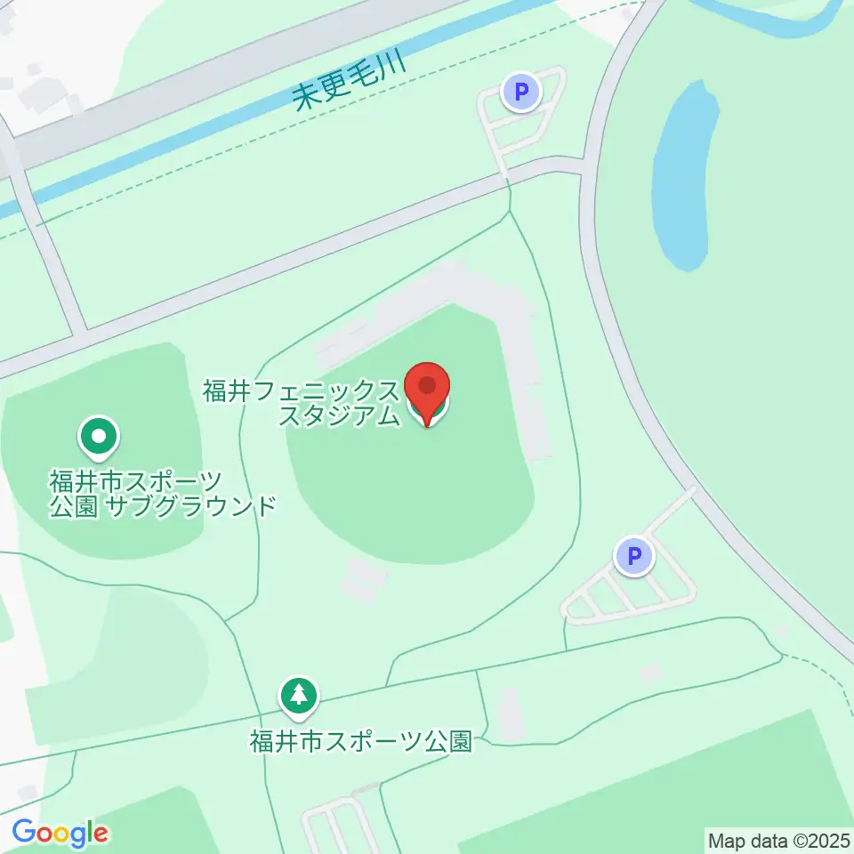 福井フェニックススタジアム周辺のカフェ一覧地図