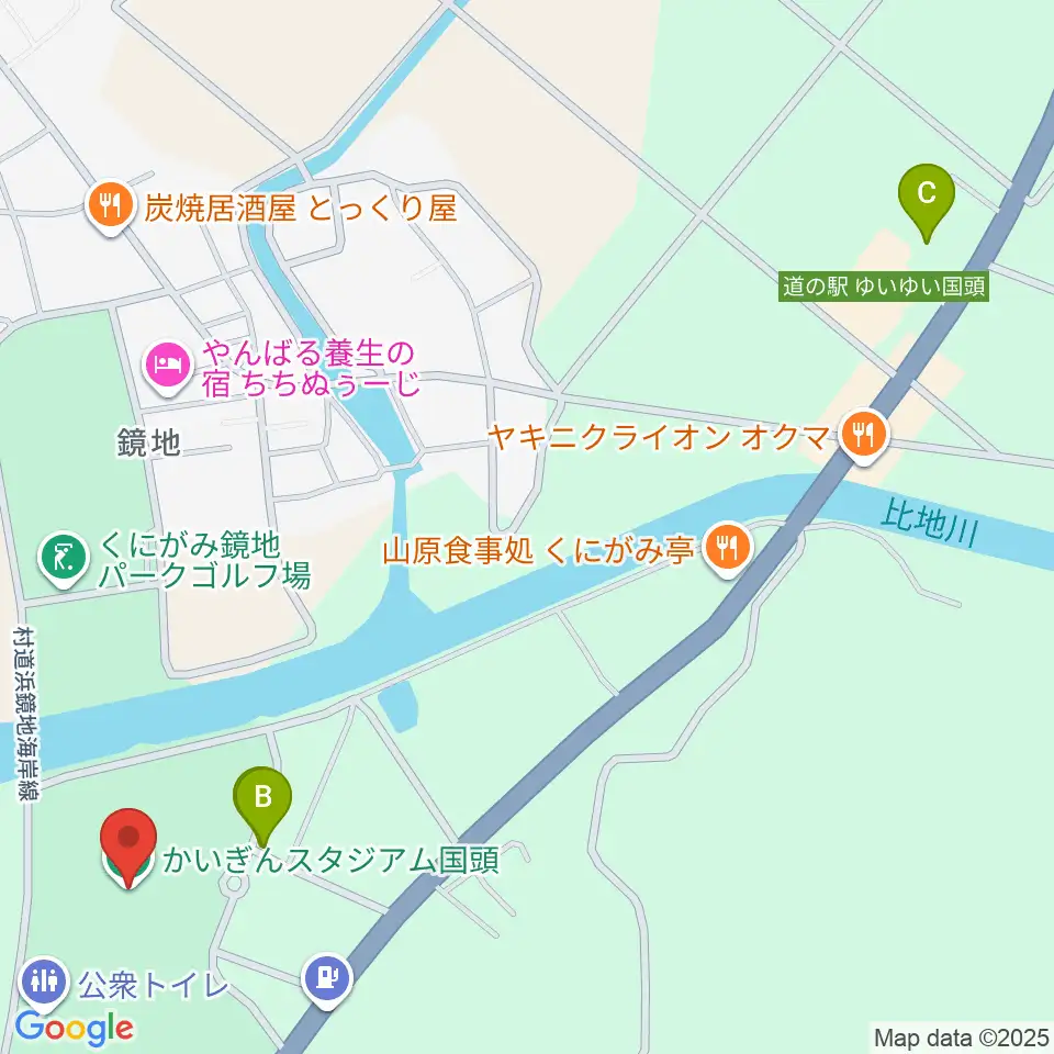 かいぎんスタジアム国頭周辺のカフェ一覧地図