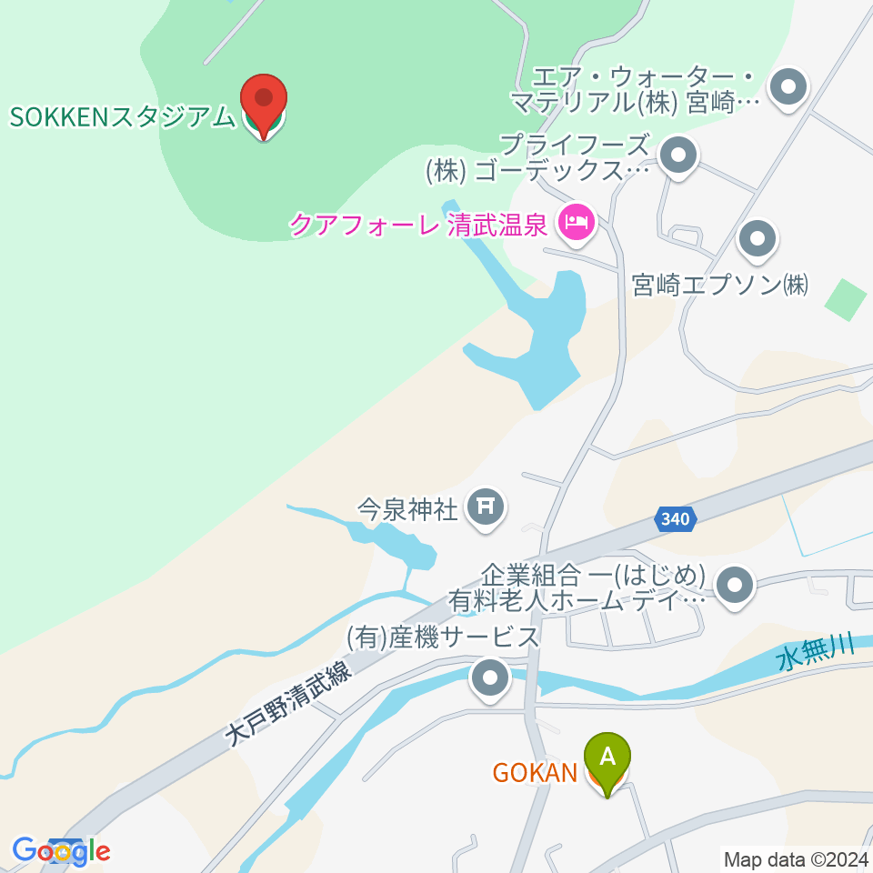 SOKKENスタジアム周辺のカフェ一覧地図