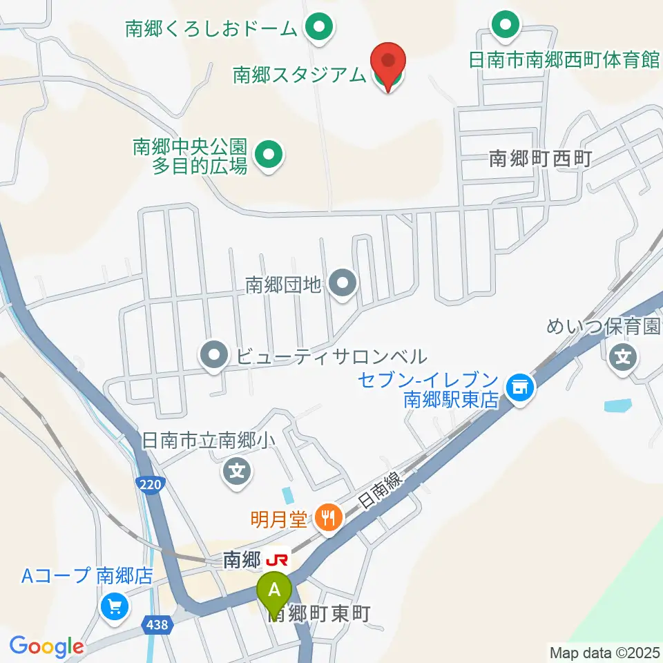南郷スタジアム周辺のカフェ一覧地図