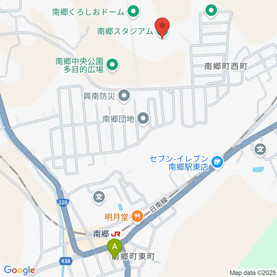 南郷スタジアム周辺のカフェ一覧地図