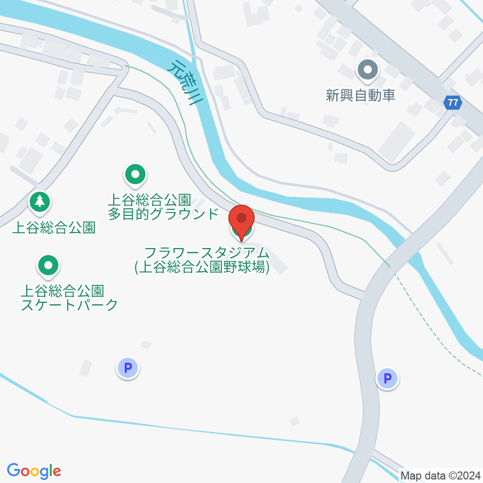 鴻巣フラワースタジアム周辺のカフェ一覧地図