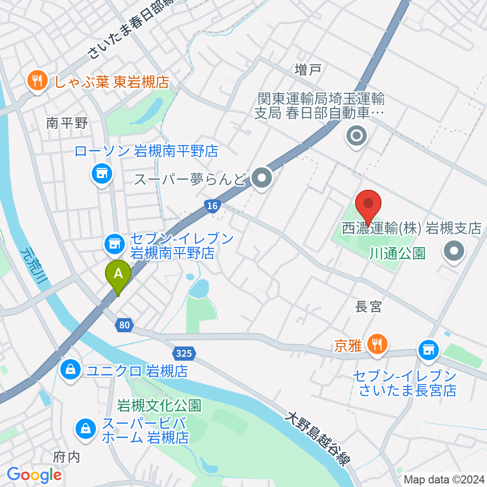 やまぶきスタジアム周辺のカフェ一覧地図